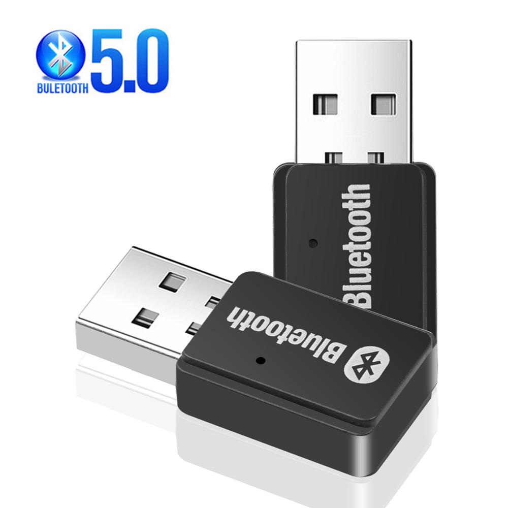 Автомобильный Bluetooth 5.0 аудиопередатчик USB Dongle беспроводной аудиопередатчик стерео музыкальный Bluetooth-адаптер для ноутбука