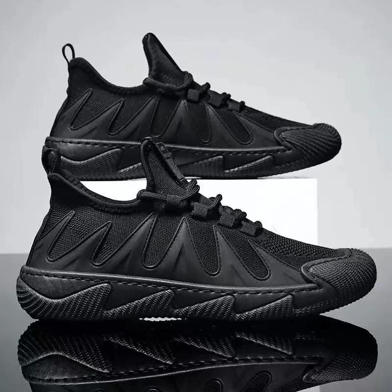 Мужская обувь осень новая повседневная обувь мужская беговая спортивная обувь молодежная черная рабочая обувь