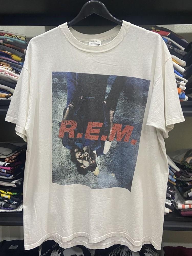 Винтажная белая унисекс футболка группы REM Alternative Rock, тур 1995 года, размеры S-5XL, KH10886