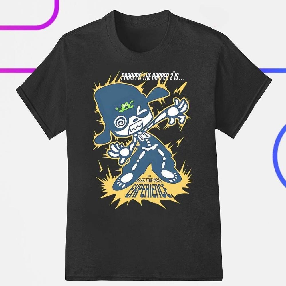PaRappa the Rapper Black Color All Size Shirt Gift For Fan NI921