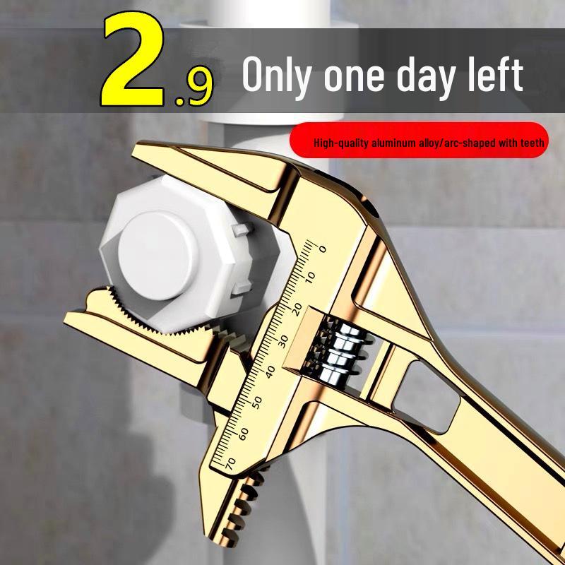 Adjustable Multi-Function Basin Wrench for Bathroom/Kitchen