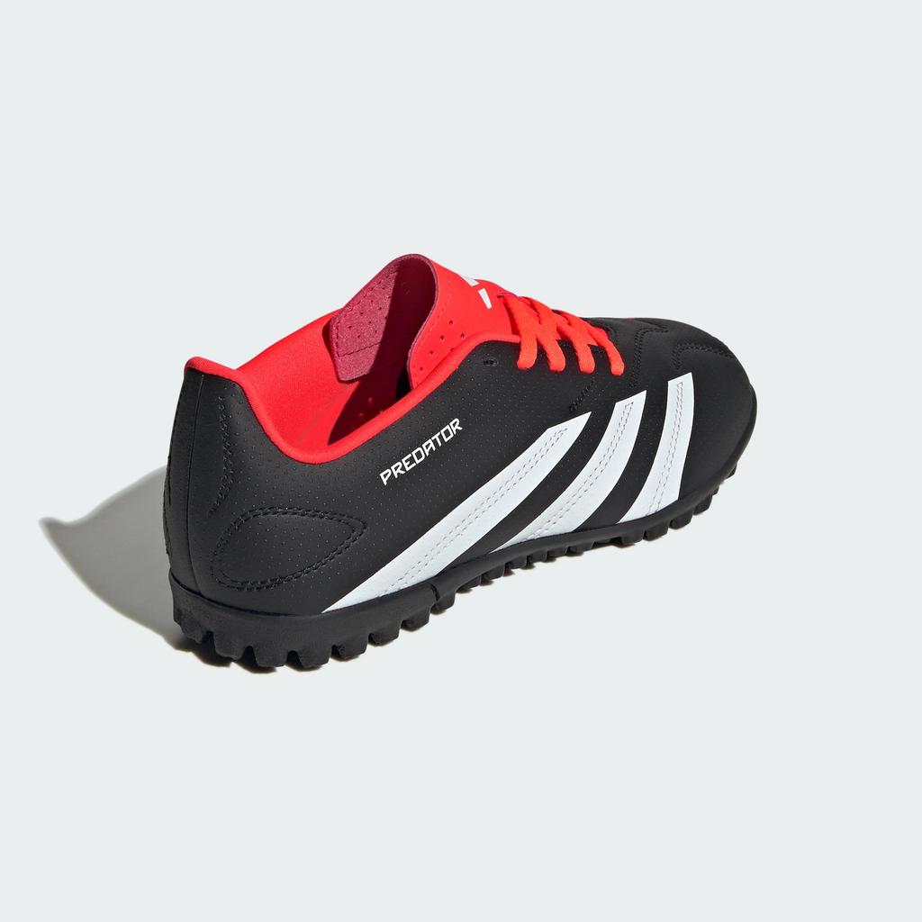 Футзальные бутсы Adidas Predator Club TF для юниоров и детей, MDJ97, Черные, Размер 21.0 см, Для мальчиков и девочек, Размеры 17-24.5 см, Унисекс