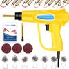 Plastic Welding Machine Kit for Bumper 70W Stapler Welding with 310 Welding Nails In 7 110V Automatic Repair Machine for Bumper Yellow Repair,