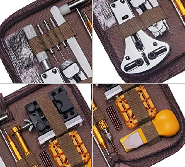 149PCS Watch Repair Kit Watch Band Link Remover Spring Bar Tool with Carrying Watch Repair Kit Case,