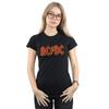 AC/DC Womens/Ladies Distressed Logo Cotton T-Shirt
