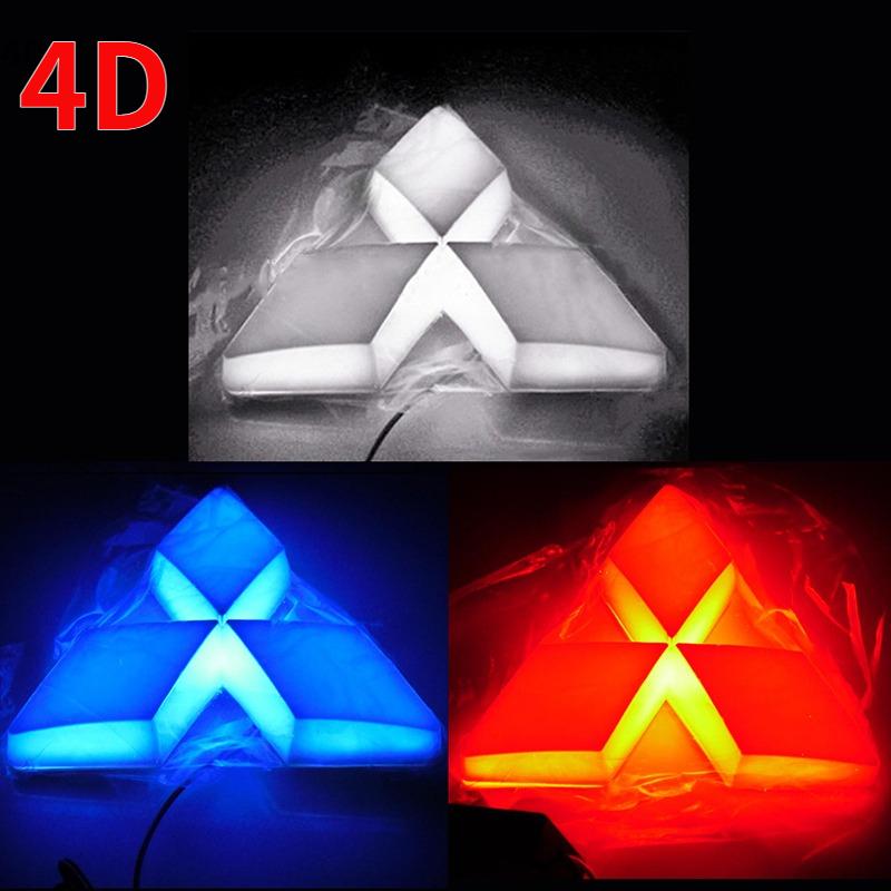 3D 4D 5D Car Front Rear LED Emblem Badge Light Sticker for Mitsubishi Lancer 9 ASX L200 Colt Pajero Outlander Eclipse EVO Galant QC3