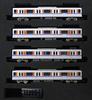 Green Max N Gauge Tobu 50090 Long Seat Mode Additional Intermediate Car Set No Power 30819 Railway Model Train 4-Car