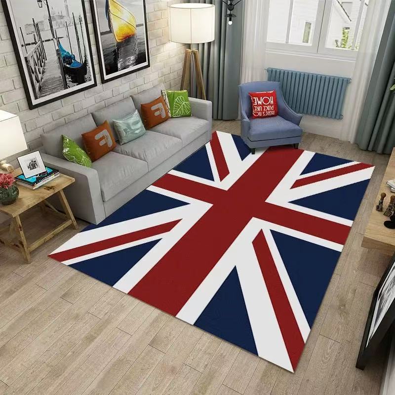 National Flag Floor Mat Entrance Shoe Changing Area Foot Mat Dirt Resistant and Non Slip Mat Washable Bathroom Floor Mat