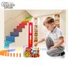 Domino Car Electric Small Train Head With Sound And Light Automatic Licensing Children'S Educational Desktop Toys