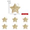Gold Glitter Star Pendant - Christmas Tree Ornament