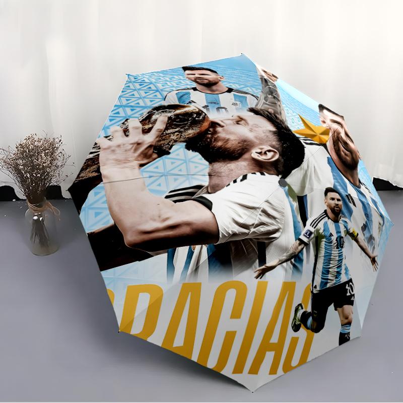 1pc M-messi Umbrella, Sun Protection, And UV Shielding. It Has Eight Sturdy Ribs for Outdoor Use And Perfect As a Holiday Gift