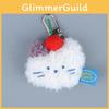 White Rabbit Pink Cat Animal Soft Plush Keyring For Girl Gift And Bag Pendant