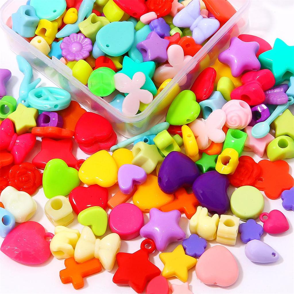 80-150 шт./кор. Акриловые милые бусины для самостоятельного изготовления ожерелья, браслета, серег, ювелирных изделий, аксессуаров для рукоделия