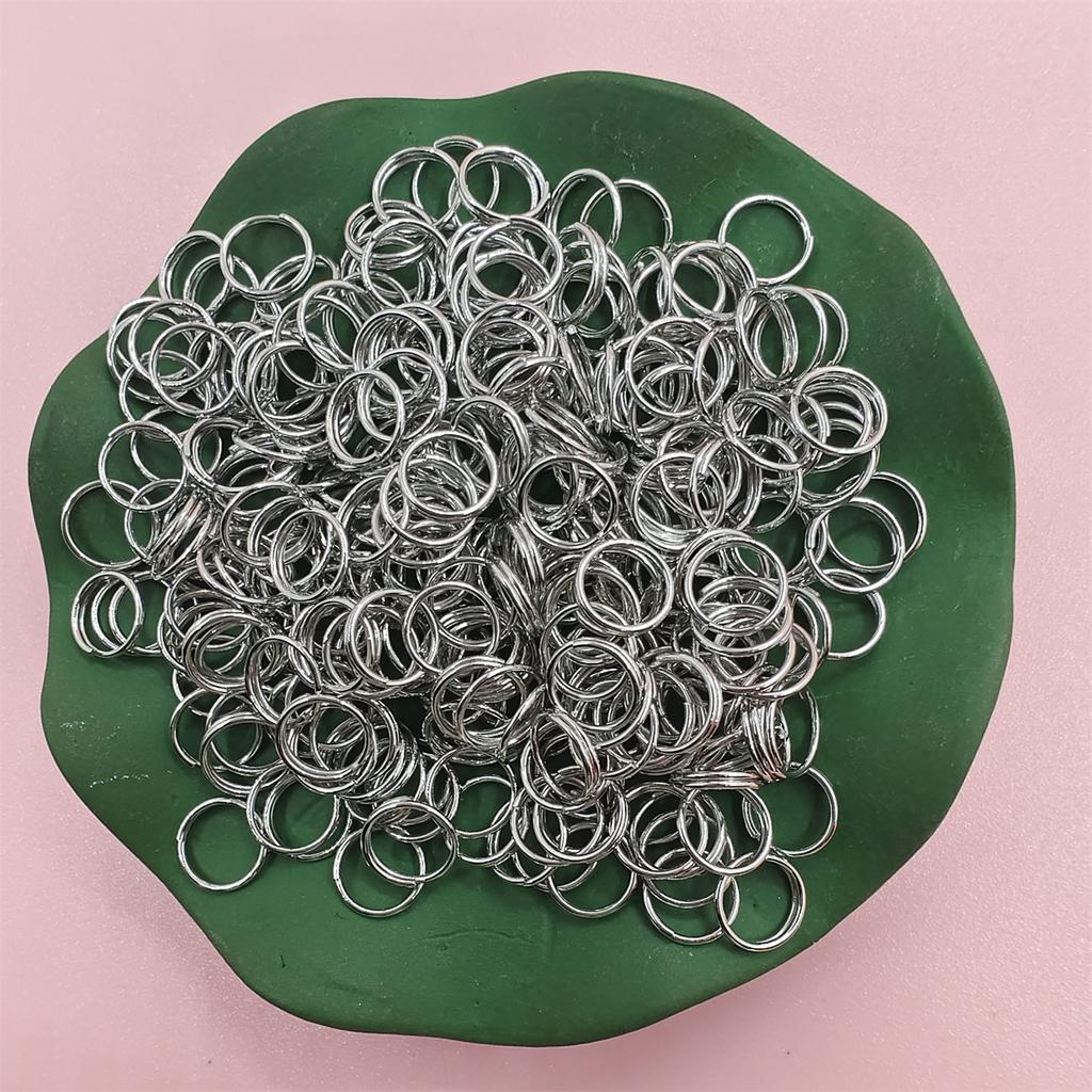 5/6/8/10mm 200-500pcs/bag Popular Iron Double Connecting Loops Rings For Jewelry Making DIY Accessories Split Jump Open Connectors Jewelry Accessory