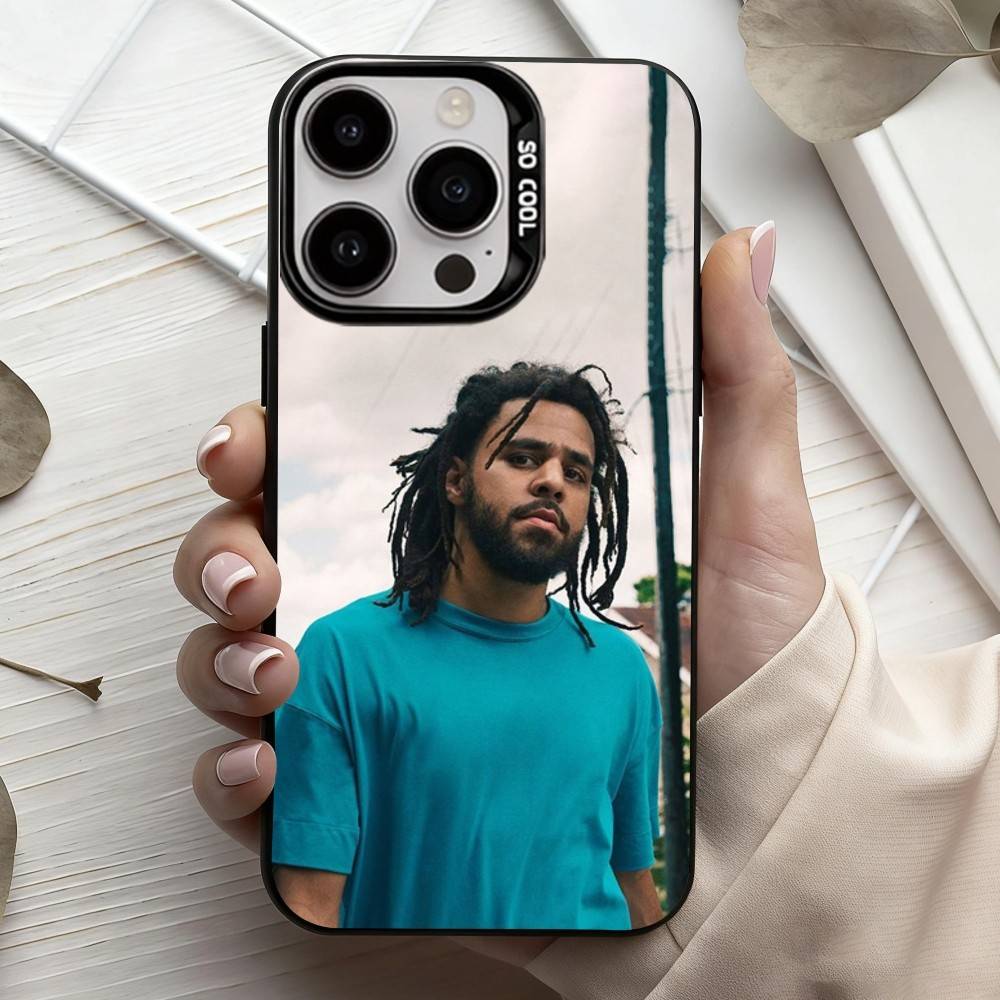 Rapper Singer J-J C-Cole-E Phone Case For iPhone17,16,15,14,13,12,11 Plus,Pro Max Candy Silver Plated Inside Cover