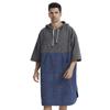 Quick Dry Bath Towels Pool Changing Robe Quick-Dry Poncho Surfing Diving Hooded Towel Beach Cloak