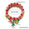 3Pcs/Set Merry Christmas Tree Snowman Santa Claus Bracelets For Women Men Acrylic Beads Christmas Deer Bracelet New Year Jewelry