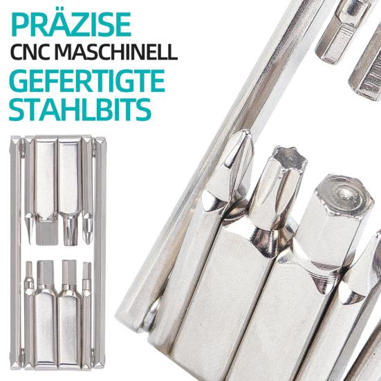 Multifunctional Wrench 8 In 1 Pocket Size Foldable Easy Storage High Strength Mini Bike Multitool Repair Kit Road And Mountain Bikes