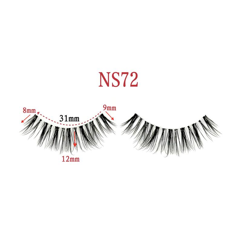 Comfortable Thin Lash Band Synthetic Hair Handmade Full Strip Cruelty-Free Eyelashes Custom Lashes Accessories