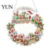 Acrylic Rhinestone Painting Set Christmas Suncatcher Kit, DIY Faux Pearl Art Ornament Crafts for Adults Beginner, Xmas Hanging