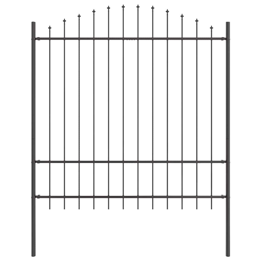 Garden Fence Woerden Gray 170 x 215 cm Powder Coated Steel