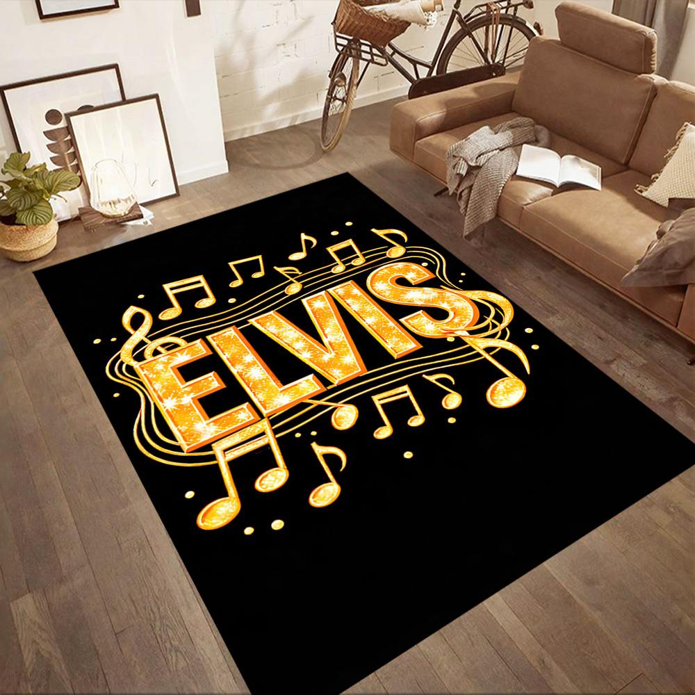 Elvis Area Rug Design For Hallway Playrooms Balcony Study Room Antislip Rug Office Home Decor Perfect Gift For Friends Family