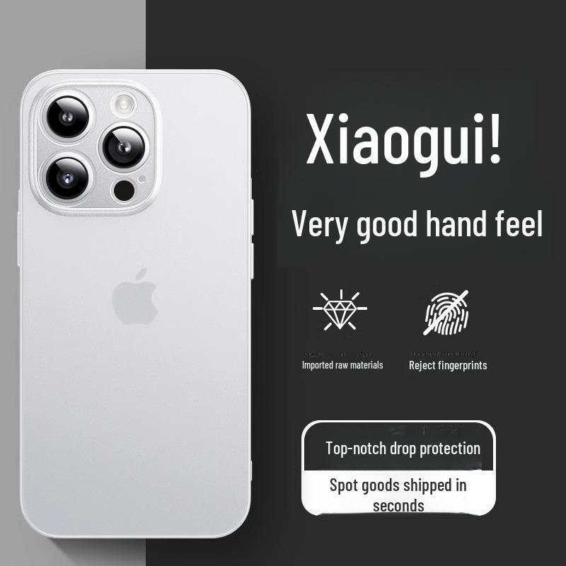 Чехол для iPhone 16 Pro - Совместим с iPhone 15, Цвет титана, Ультратонкий, Матовый прозрачный, Премиальное ощущение