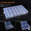Держатель для сережек, регулируемый органайзер для ювелирных изделий, популярный пластиковый контейнер, ящик для хранения, отделение для бус, витрина для 6-36 ячеек