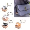 Happy Cats Keychain Small Key Holder Lovely Stylish Pendant for Versatile Daily Accessories Backpack and Gifts  Ornament