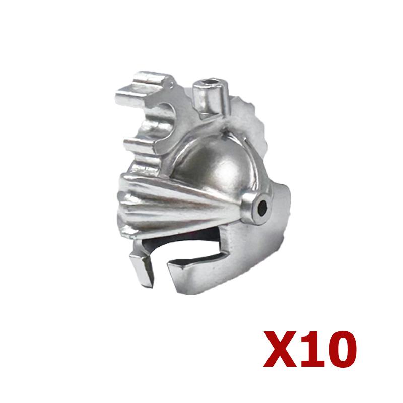 Конструктор MOC Средневековый Рыцарь Римский Солдат Аксессуар Шлем Головной убор Огненное Перо Щит Черный Орел Королевский плащ Кирпичная Игрушка