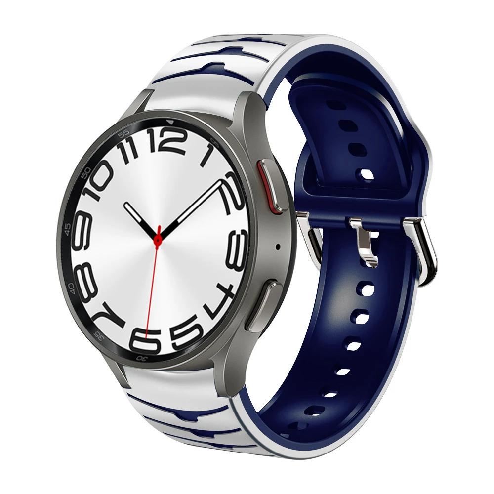 Силиконовый ремешок без зазоров для Samsung Galaxy Watch 7/6/5/4 44мм 40мм 5Pro 45мм Браслет Galaxy 6 Classic 47мм 43мм 46мм Correa
