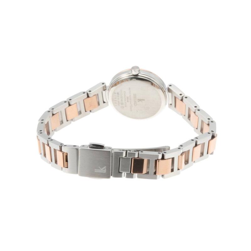 SEIKO Lukia Series 100 Meters Waterproof Solar Quartz Steel Strap Women's Watch Silver Dial SSVR140