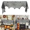 Halloween Horror Props Cobweb Tablecloth Lace Fireplace Mantle Cover New Bat Table Runner  Table
