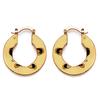 [A2072] - Gold Plated 'Lola' Hoop Earrings