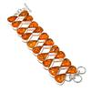 Baltic Amber Gemstone Handmade 925 Sterling Silver Bracelet 7-8" p2O09