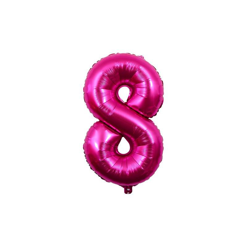 32-Inch US Number Birthday Party Balloons - Individual Aluminum Film