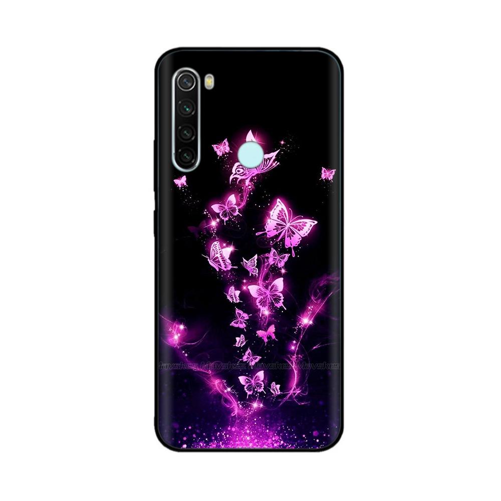 Для Xiaomi Redmi Note 8T Чехол с узором Полная защита Мягкий жидкий силикон Мультяшный чехол для Redmi Note 8T Note8T Оболочка Fundas