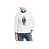 Мужской флисовый свитшот Polo Ralph Lauren с круглым вырезом и графическим принтом медведя 710749332-003