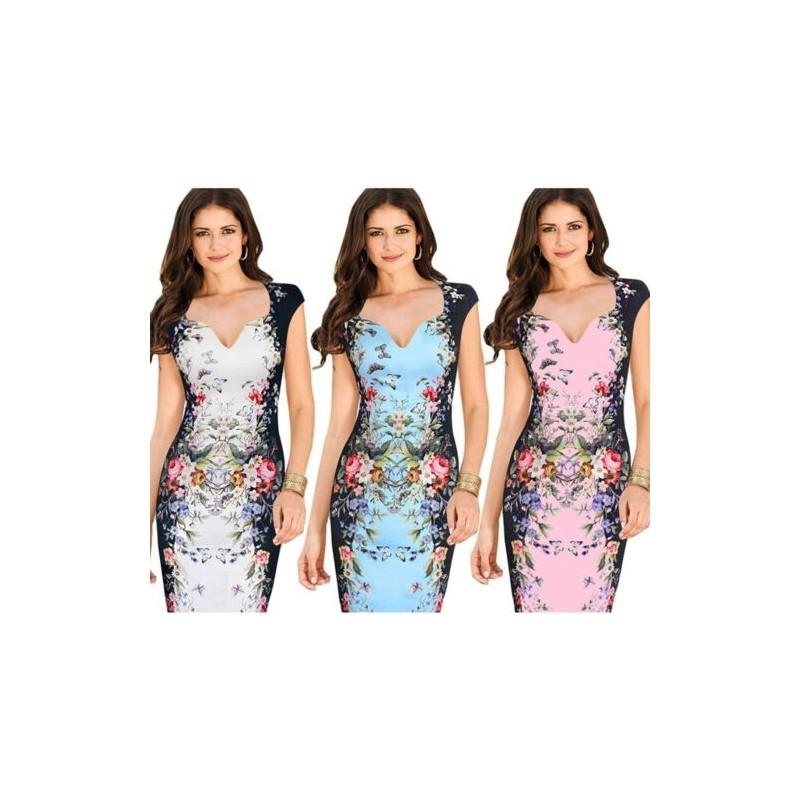 Женское Элегантное Bodycon Платье для Карьеры, Вечерней Вечеринки, Делового Офиса, Для Всех Случаев