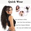MERISIHAIR Synthetic Long Kinky Curly Ponytail Hair Extension Drawstring Ponytail Clip-In Wig Wrap Around Ponytail For Women