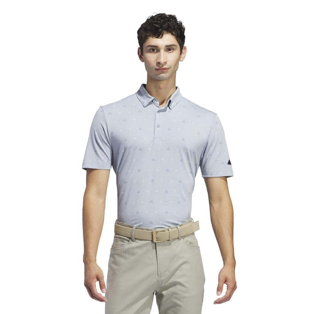 Adidas Mens Go-To Crest Golf Polo Shirt