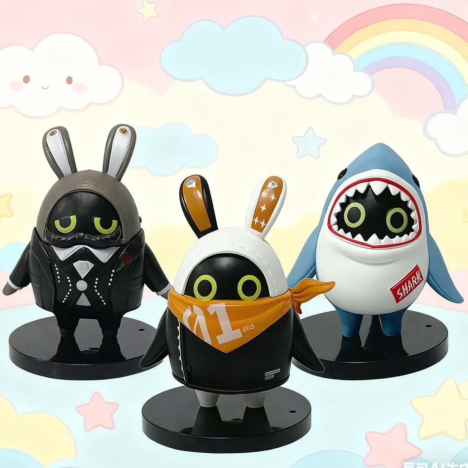 Игра Zenless Zone Zero Фигурка Bangboo EOUS Sharkboo Amillion Милые Мультяшные Аксессуары ПВХ Мягкая Резина 3D Фигурка Украшение Подарки