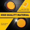 10* Yellow Marker Red Lights 2" LED Truck Trailer Clearance Round Side Light EOA