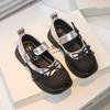 Маленькие кожаные туфли для девочек 2025 весна и осень новые черные туфли для выступлений для маленькой девочки детские туфли на мягкой подошве в британском стиле туфли принцессы