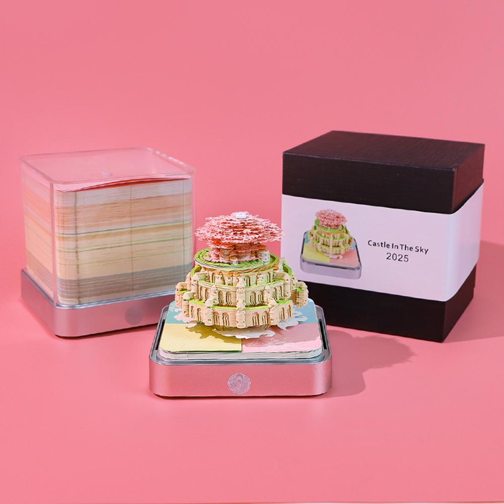 3D настольный календарь 2025 Time Piece Календарь со светодиодной подсветкой Бумажный резной календарь Декоративный блокнот календарь для подарка дому