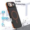 For iPhone Air Magnetic Case Skin-Touch TPU Acrylic Phone Back Cover with Lens Protector Kickstand