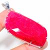 Kashmir Ruby Natural Gemstone Handmade Gift Jewelry Pendant 2.60" O3m59