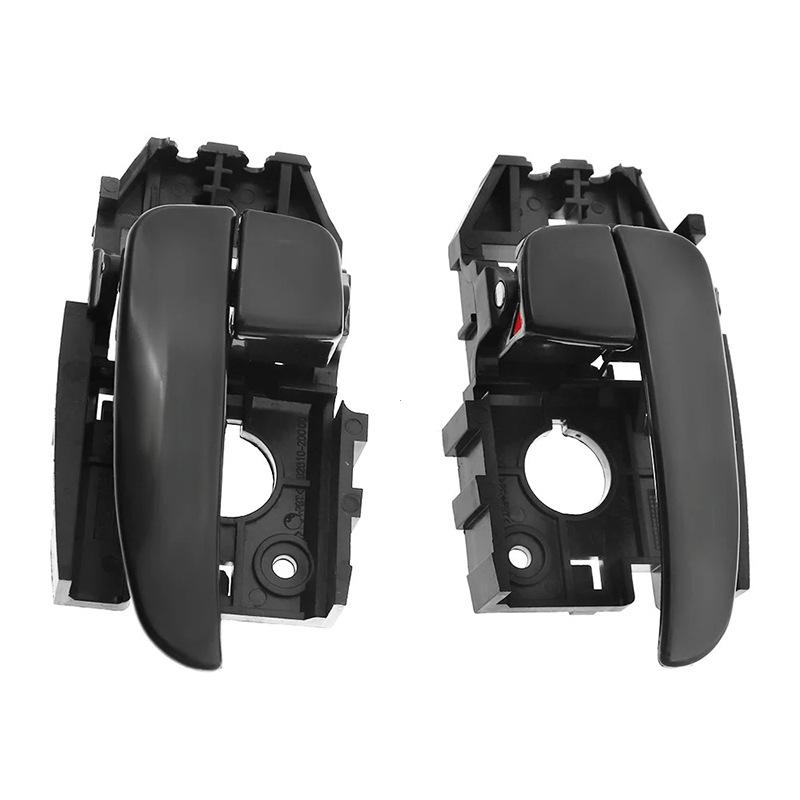 Poignées de porte intérieures avant, arrière, gauche et droite en ABS noir pour Hyundai Elantra 2001 - 2006 826102D000 826202D000 CA AX