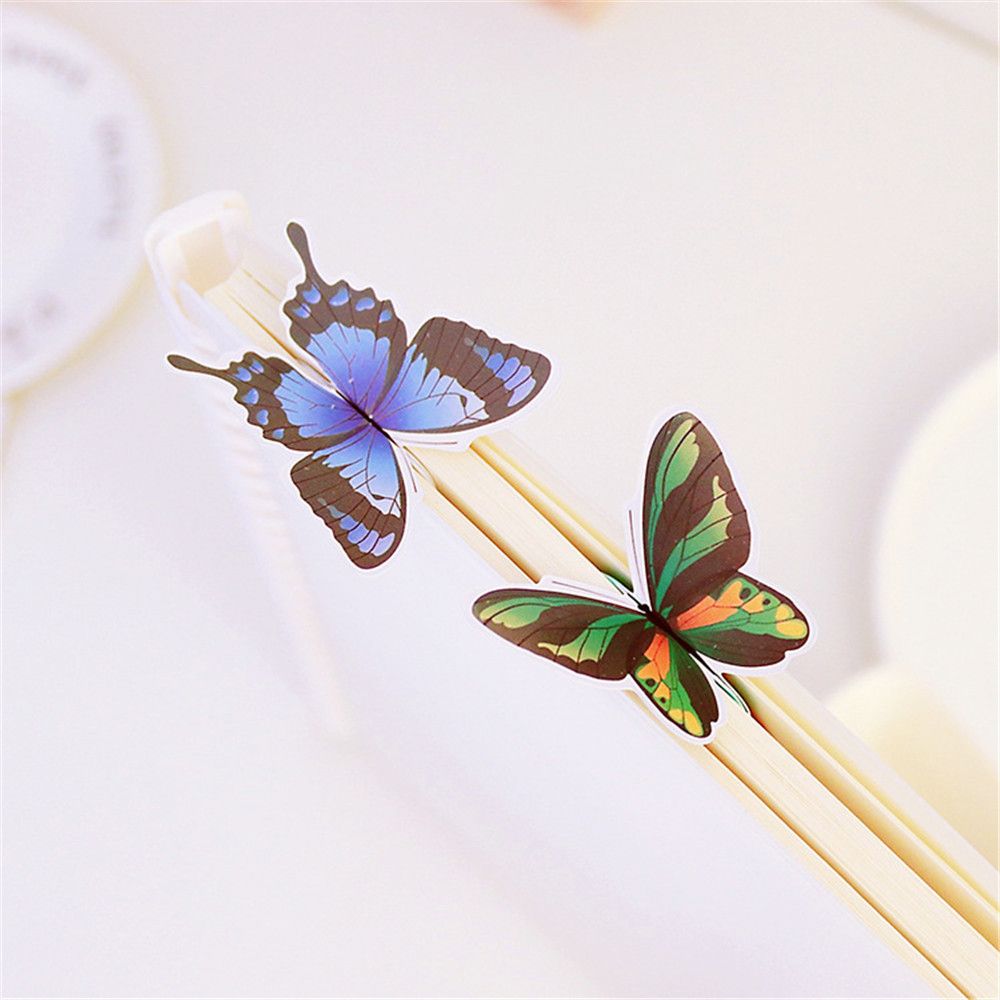 Fashion Student Cute 3D Butterfly Bookmarks Paper Bookmark Stationery Bookmark
