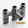Stainless Steel 3 Ways Angle Valve Independent Controls Three Hole Faucet  Laundry Room Plumbing